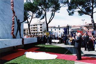 Quarrata (Pistoia): intervento del Presidente della Repubblica alla cerimonia d'inaugurazione del restaurato Monumento dedicato alle vittime di tutte le guerre