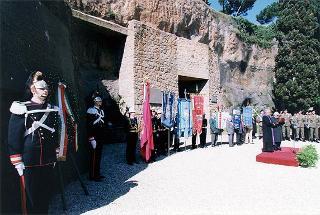 Roma, Mausoleo Ardeatino: intervento del Presidente della Repubblica alla cerimonia commemorativa del 55° anniversario dell'eccidio delle Fosse Ardeatine