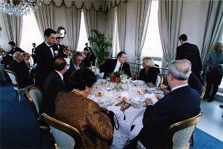 Incontro e successiva colazione con il Presidente della Repubblica Argentina Carlos Menem