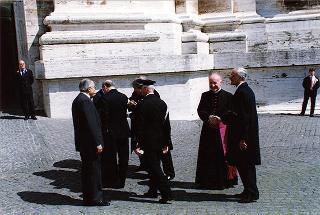 Città del Vaticano: intervento del Presidente della Repubblica alla Messa di Pasqua celebrata da S.S. Giovanni Paolo II