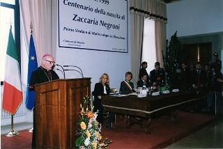 Marino: intervento del Presidente della Repubblica alla cerimonia di commemorazione del centenario della nascita di Zaccaria Negroni, primo sindaco dopo la Liberazione