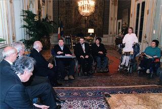 Giovanni Pellis, rappresentante legale di ENIL Italia, con una delegazione del sodalizio