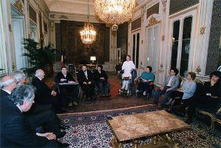 Giovanni Pellis, rappresentante legale di ENIL Italia, con una delegazione del sodalizio
