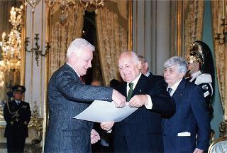 Consegna del Premio "Presidente della Repubblica 1999" dell'Accademia Nazionale di San Luca all'arch. Alessandro Anselmi e presentazione del volume Premio Presidente della Repubblica. Mezzo secolo di Arti