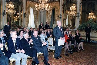 Consegna del Premio "Presidente della Repubblica 1999" dell'Accademia Nazionale di San Luca all'arch. Alessandro Anselmi e presentazione del volume Premio Presidente della Repubblica. Mezzo secolo di Arti