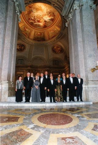 Ricevimento offerto alla Reggia di Caserta in occasione del Vertice di Napoli