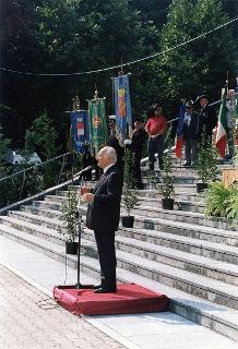Intervento del Presidente della Repubblica al IV Raduno commemorativo militare e civile al Santuario del Ss. Crocefisso, Boca (Novara)