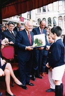 Visita del Presidente della Repubblica in forma privata a Venezia, per l'inaugurazione dei Giochi della gioventù