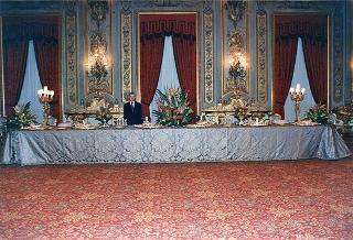 Addobbo floreale in occasione dell'udienza del Presidente della Repubblica con i prefetti