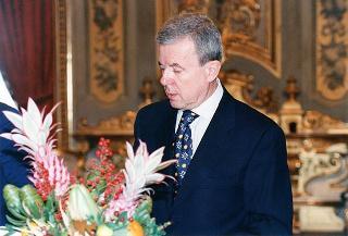Addobbo floreale in occasione dell'udienza del Presidente della Repubblica con i prefetti