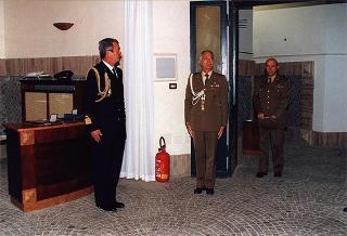 Cerimonia di saluto all'aiutante Giuseppe Rivellino e al sig. Mario Vaselli