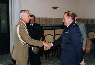 Cerimonia di saluto all'aiutante Giuseppe Rivellino e al sig. Mario Vaselli