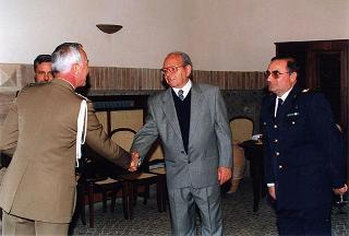 Cerimonia di saluto all'aiutante Giuseppe Rivellino e al sig. Mario Vaselli