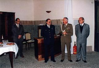 Cerimonia di saluto all'aiutante Giuseppe Rivellino e al sig. Mario Vaselli