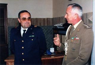 Cerimonia di saluto all'aiutante Giuseppe Rivellino e al sig. Mario Vaselli