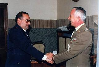 Cerimonia di saluto all'aiutante Giuseppe Rivellino e al sig. Mario Vaselli