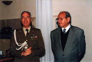 Cerimonia di saluto all'aiutante Giuseppe Rivellino e al sig. Mario Vaselli