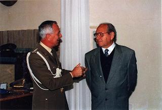 Cerimonia di saluto all'aiutante Giuseppe Rivellino e al sig. Mario Vaselli