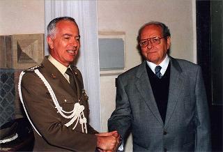 Cerimonia di saluto all'aiutante Giuseppe Rivellino e al sig. Mario Vaselli
