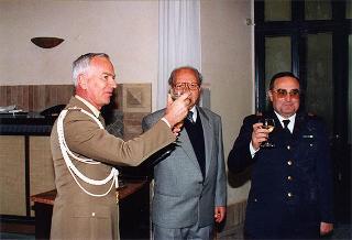 Cerimonia di saluto all'aiutante Giuseppe Rivellino e al sig. Mario Vaselli