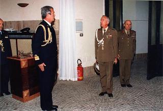 Cerimonia di saluto all'aiutante Giuseppe Rivellino e al sig. Mario Vaselli