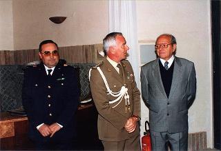 Cerimonia di saluto all'aiutante Giuseppe Rivellino e al sig. Mario Vaselli