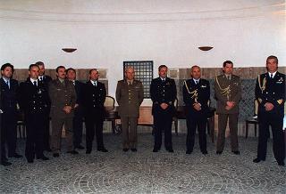 Cerimonia di saluto all'aiutante Giuseppe Rivellino e al sig. Mario Vaselli
