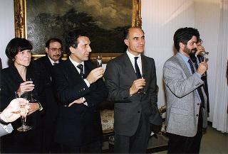 Saluto di commiato del Consigliere per la stampa e l'informazione dott. Gaetano Scelba al sig. Vinicio Degni