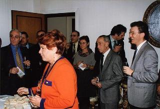 Saluto di commiato del Consigliere per la stampa e l'informazione dott. Gaetano Scelba al sig. Vinicio Degni