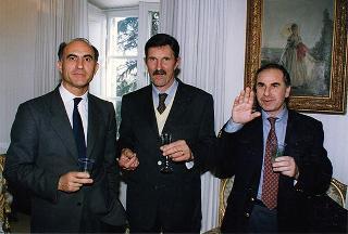 Saluto di commiato del Consigliere per la stampa e l'informazione dott. Gaetano Scelba al sig. Vinicio Degni