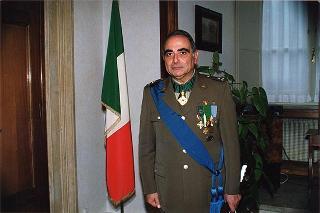 Saluto di commiato del gen. Scaramucci al gen. Giancarlo Papa e all'aiutante Luigi Passariello