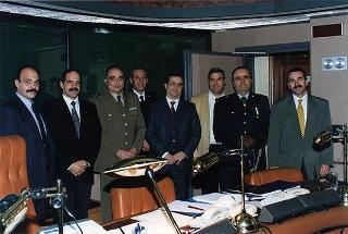 Saluto di commiato del gen. Scaramucci al gen. Giancarlo Papa e all'aiutante Luigi Passariello