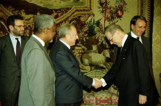 Incontro del Presidente della Repubblica Carlo Azeglio Ciampi con il Segretario generale delle Nazioni Unite Sua Eccellenza Kofi Annan