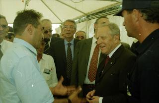 Il Presidente della Repubblica Carlo Azeglio Ciampi in visita ufficiale in Albania