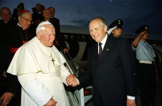 Incontro del Presidente della Repubblica Carlo Azeglio Ciampi con Sua Santità Giovanni Paolo II al rientro della visita in Polonia