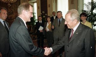 Il Presidente della Repubblica incontra Joseph Deiss, capo del Dipartimento Federale degli Affari Esteri della Confederazione Svizzera.