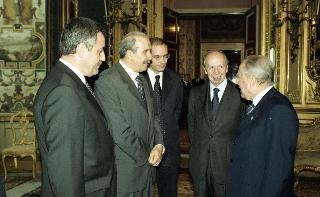 Incontro del Presidente della Repubblica Ciampi con i Parlamentari europei eletti in Italia