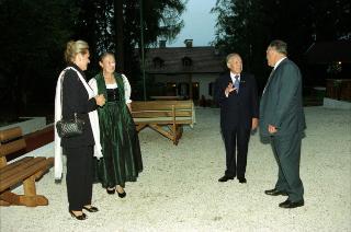 Vacanze del Presidente della Repubblica Carlo Azeglio Ciampi sull'Alpe di Siusi