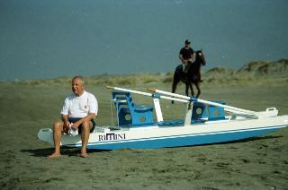 IL Presidente Ciampi sul pattino "Rimini" a Castelporziano