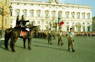 Cambio della Guardia d'onore al Palazzo del Quirinale e concerto della banda dell'Aeronautica