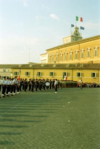 Cambio della Guardia d'onore al Palazzo del Quirinale e concerto della banda dell'Aeronautica
