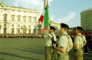 Cambio della Guardia d'onore al Palazzo del Quirinale e concerto della banda dell'Aeronautica