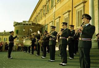 Cambio della Guardia d'onore al Palazzo del Quirinale e concerto della banda dell'Aeronautica