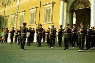 Cambio della Guardia d'onore al Palazzo del Quirinale e concerto della banda dell'Aeronautica