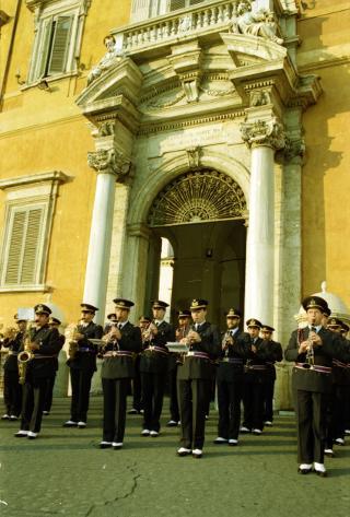 Cambio della Guardia d'onore al Palazzo del Quirinale e concerto della banda dell'Aeronautica
