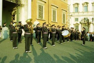 Cambio della Guardia d'onore al Palazzo del Quirinale e concerto della banda dell'Aeronautica