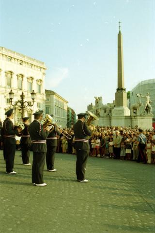 Cambio della Guardia d'onore al Palazzo del Quirinale e concerto della banda dell'Aeronautica