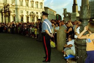 Cambio della Guardia d'onore al Palazzo del Quirinale e concerto della banda dell'Aeronautica