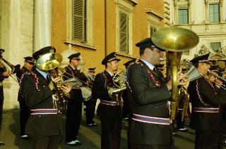 Cambio della Guardia d'onore al Palazzo del Quirinale e concerto della banda dell'Aeronautica