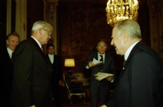 Incontro del Presidente della Repubblica Carlo Azeglio Ciampi con il Signor Halldor Blondal, Presidente del Parlamento della Repubblica d'Islanda